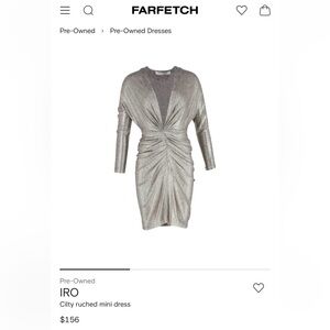 IRO Cilty Ruched Mini Dress